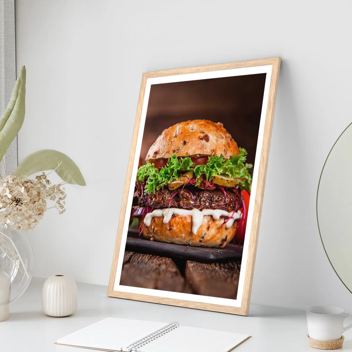 Affiche dans un chêne clair - Poster - American dream - 61x91 cm