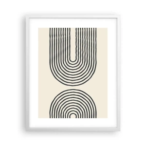 Affiche dans un cadre blanc - Poster - Dans un instant... - 40x50 cm