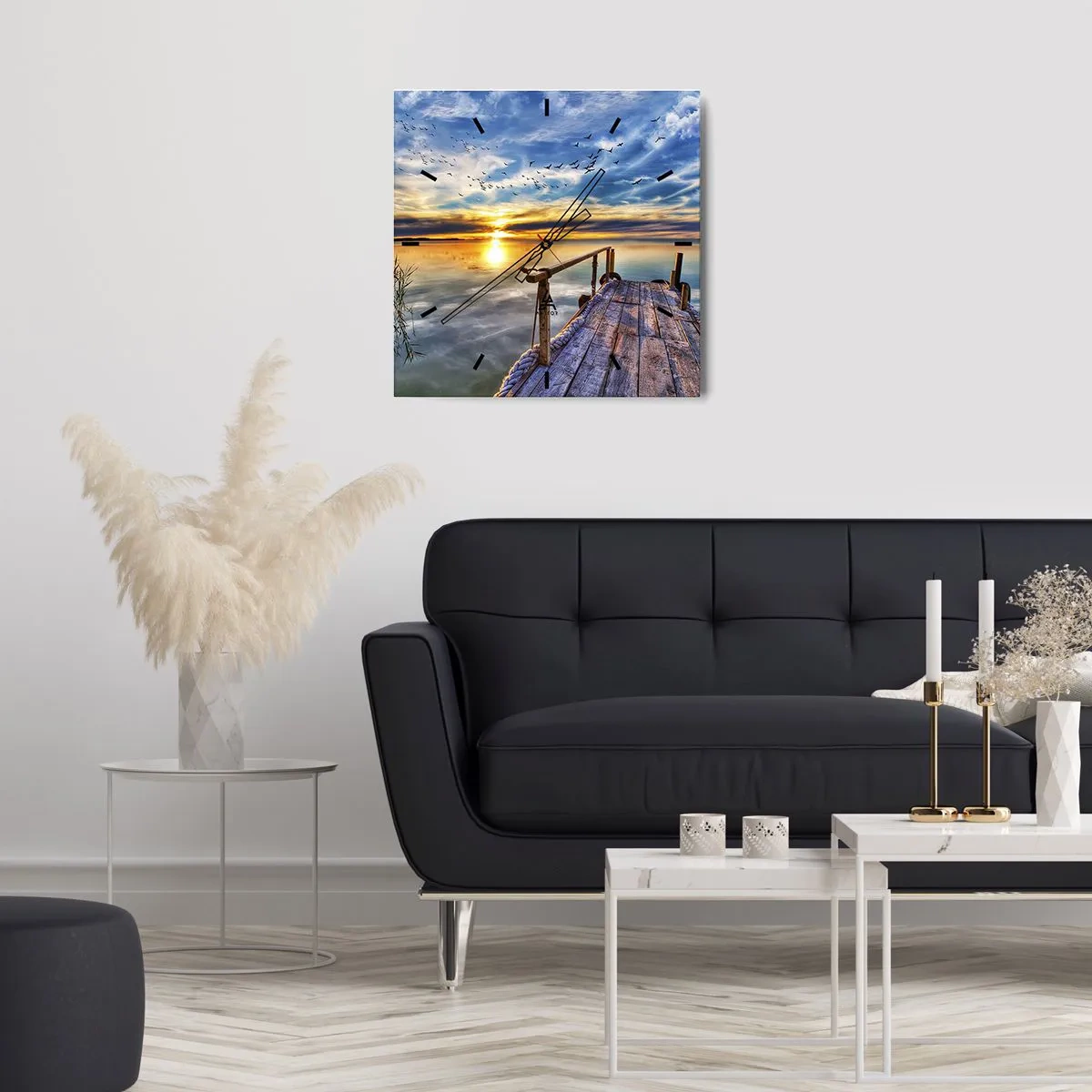 Horloge murale - Pendule murale - Le vent se repose - 30x30 cm
