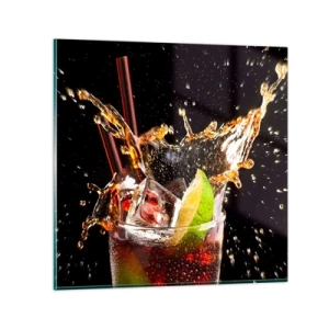 Impression sur verre - Image sur verre - Joie et énergie des couleurs - 70x70 cm