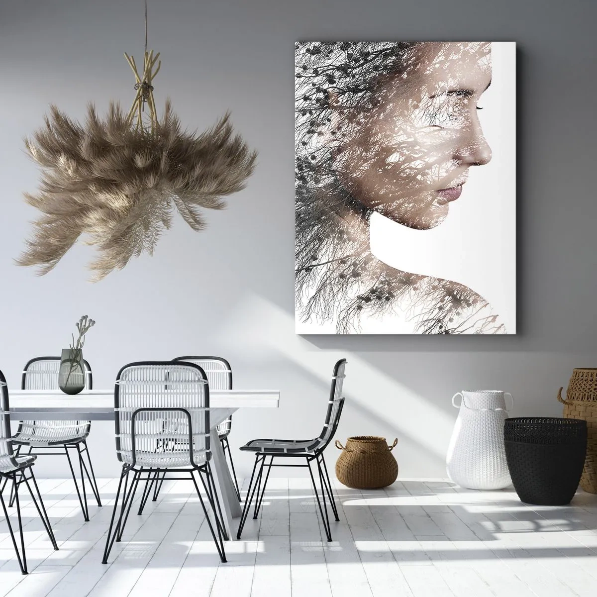 Impression sur toile - Image sur toile - L'âme de la forêt - 55x100 cm