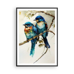 Affiche dans un cadre noir - Poster - A-t-il été offensé ? - 70x100 cm