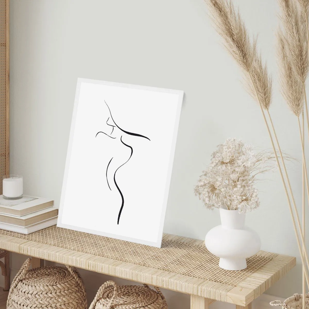 Affiche dans un cadre blanc - Poster - Insaisissable comme une vague - 30x40 cm