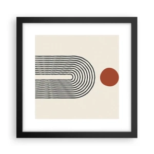 Affiche dans un cadre noir - Poster - Le magnétisme des formes et des couleurs - 30x30 cm