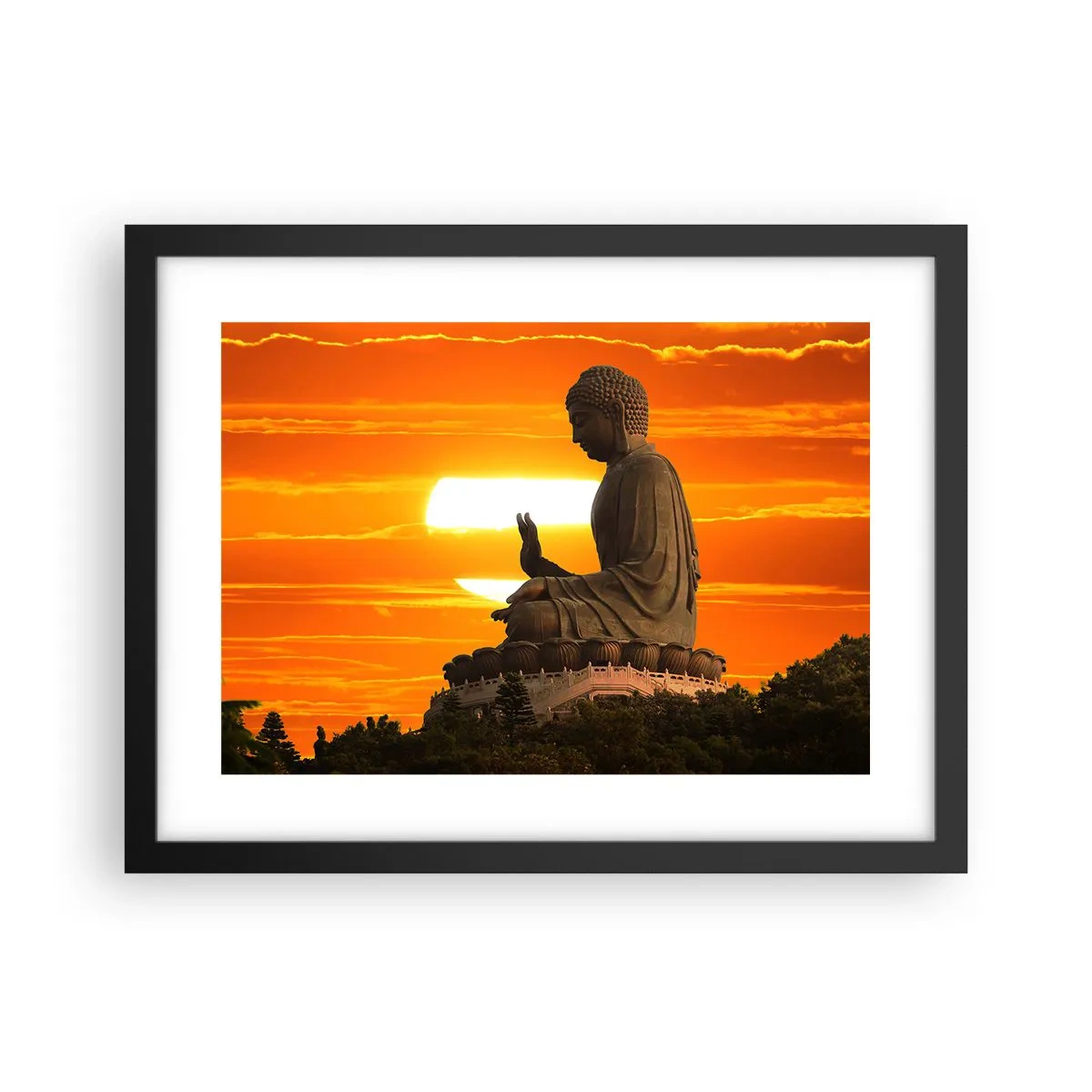 Affiche dans un cadre noir - Poster - Aucune peur du monde - 40x30 cm