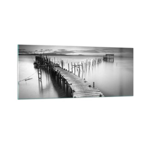 Impression sur verre - Image sur verre - La paix d'un rivage oublié - 100x40 cm