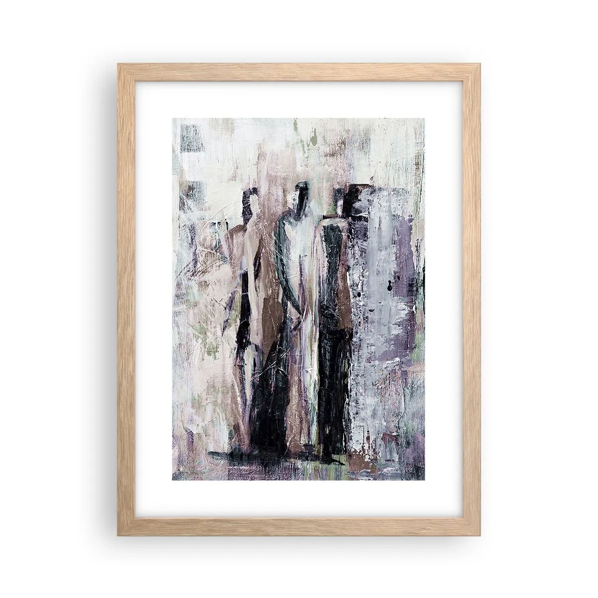 Affiche dans un chêne clair - Poster - Les trois mystérieux - 30x40 cm