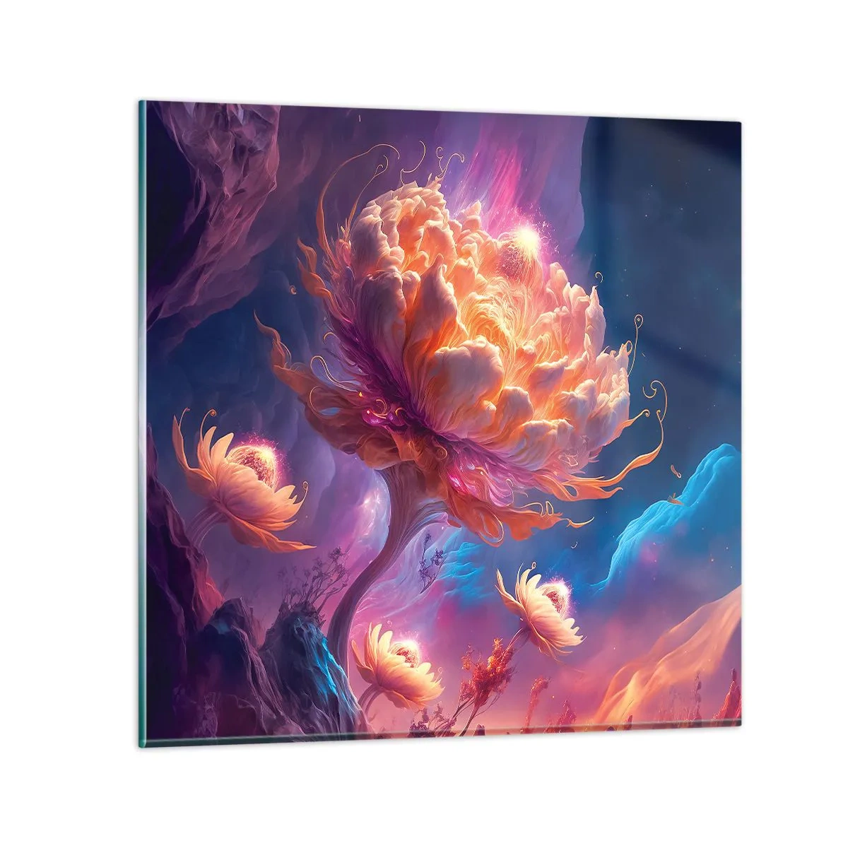 Impression sur verre - Image sur verre - Un autre monde - 50x50 cm