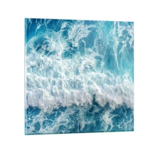 Impression sur verre - Image sur verre - Joyeusement et en sautant - 30x30 cm