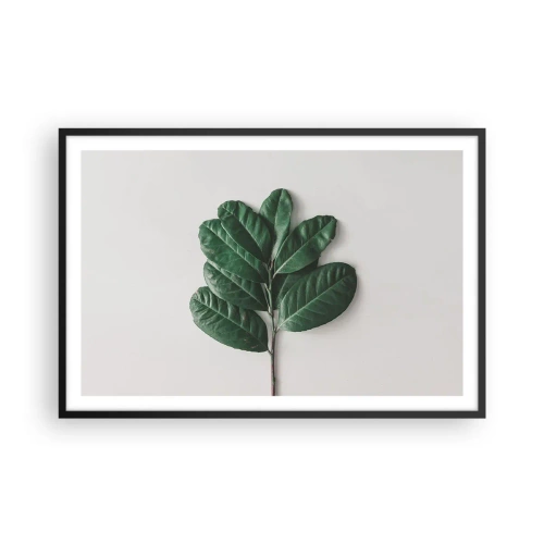 Affiche dans un cadre noir - Poster - Dessin de la nature elle-même - 91x61 cm