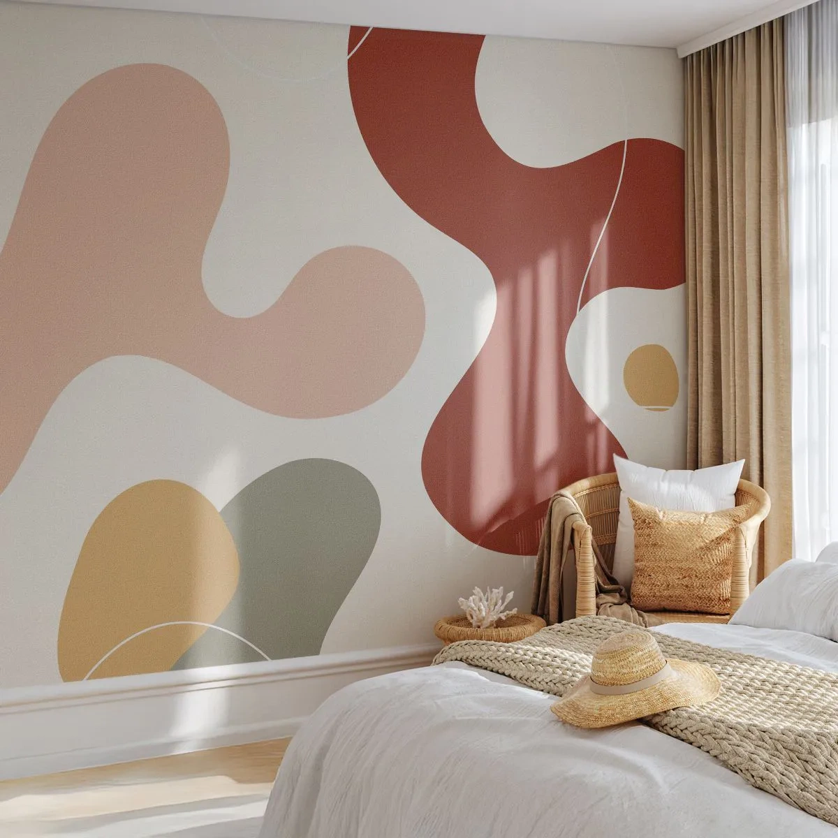 Papier Peint Autocollant Deluxe Sticker - Entrelac - Abstraction, Morceau, Imagination - 250x175 cm