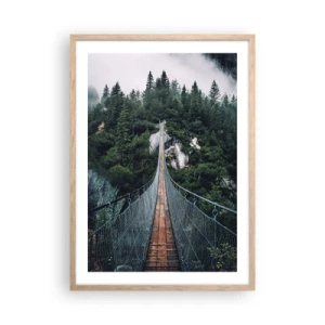 Affiche dans un chêne clair - Poster - Uniquement pour les aigles - 50x70 cm