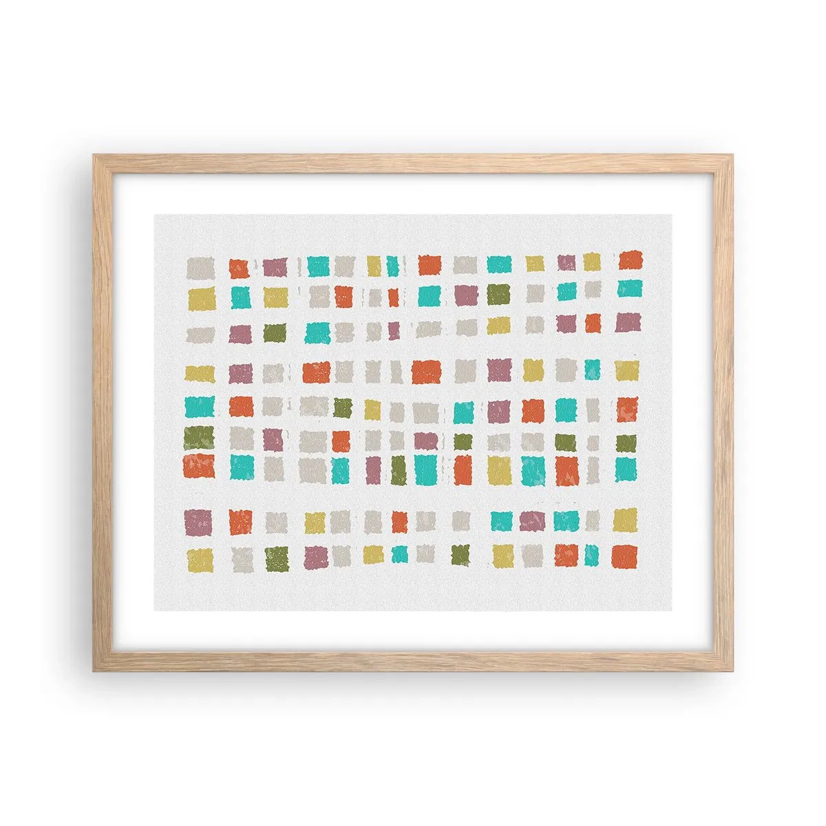 Affiche dans un chêne clair - Poster - Jeu inconnu - 50x40 cm