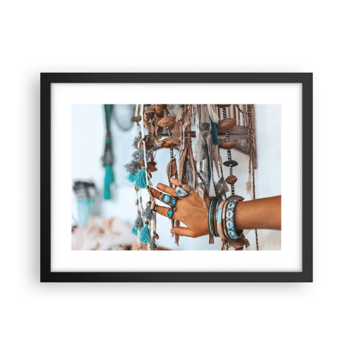 Affiche dans un cadre noir - Poster - Trésor local - 40x30 cm