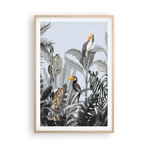 Affiche dans un chêne clair - Poster - Conte de fées africain - 61x91 cm