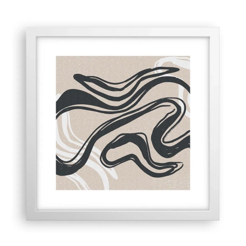 Affiche dans un cadre blanc - Poster - Expression multipliée - 30x30 cm
