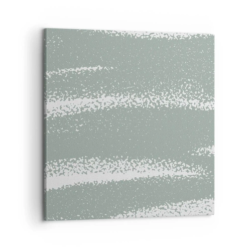 Impression sur toile - Image sur toile - Abstraction dans un climat hivernal - 60x60 cm