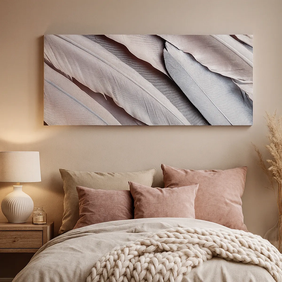 Impression sur toile - Image sur toile - En argent rose - 30x30 cm