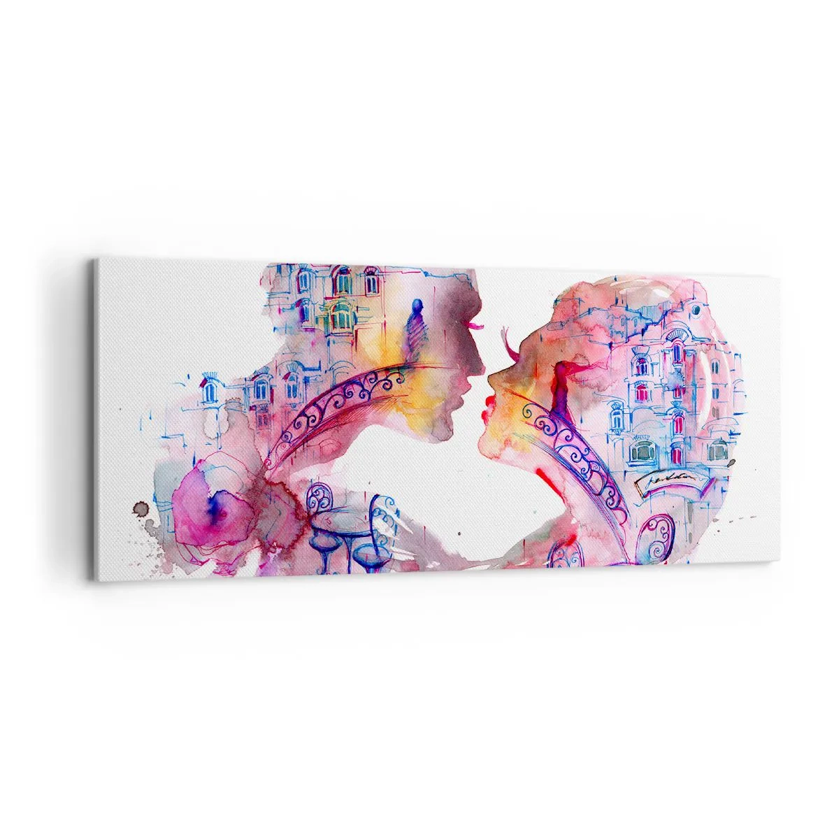 Impression sur toile - Image sur toile - Le pont secret des soupirs - 100x40 cm