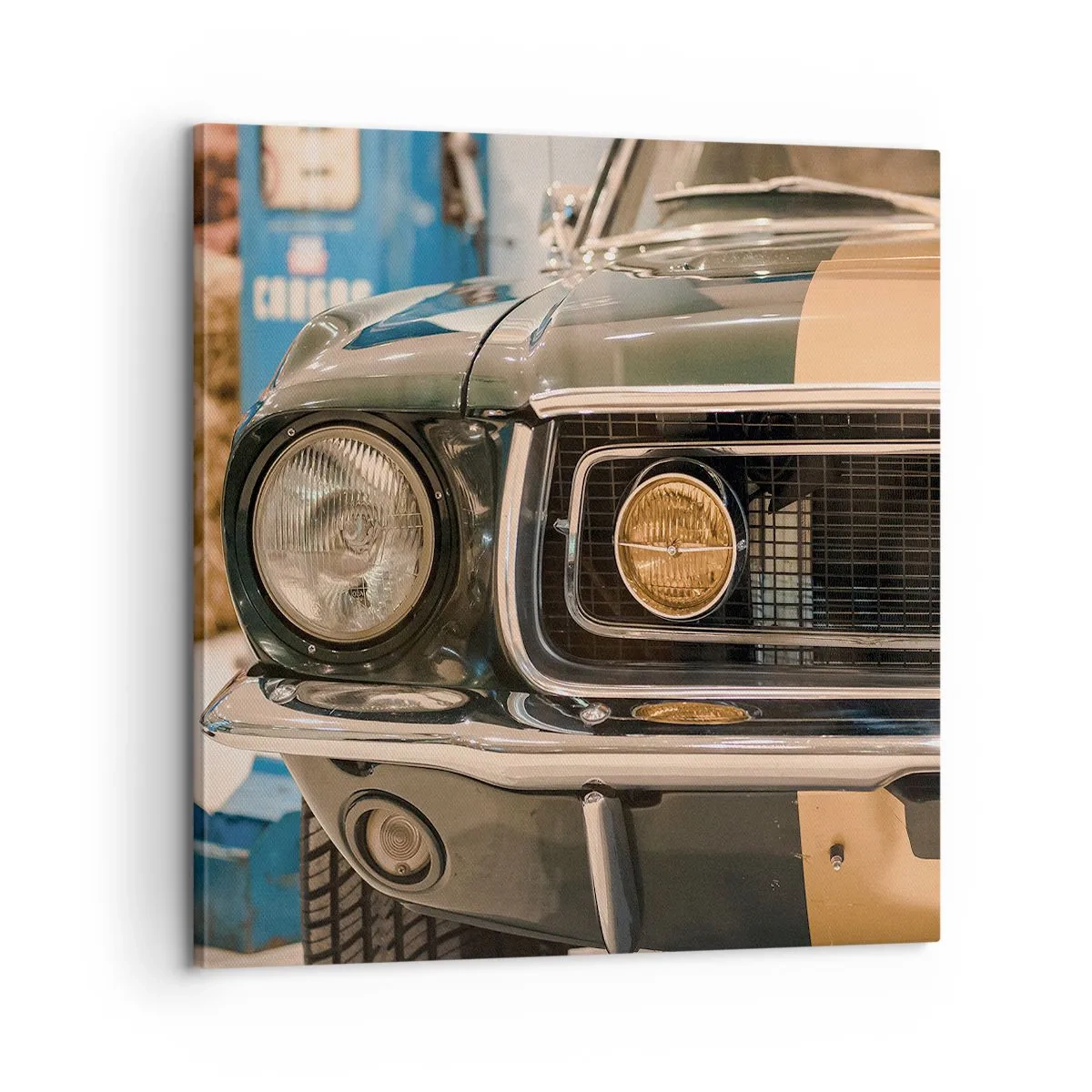 Impression sur toile - Image sur toile - Rencontre avec une légende - 60x60 cm