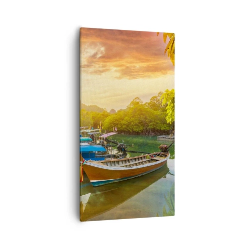 Impression sur toile - Image sur toile - Avant une journée chargée - 55x100 cm