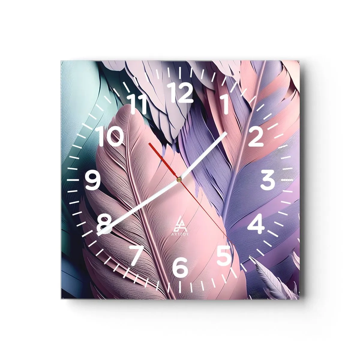 Horloge murale - Pendule murale - Oiseau chic - 40x40 cm