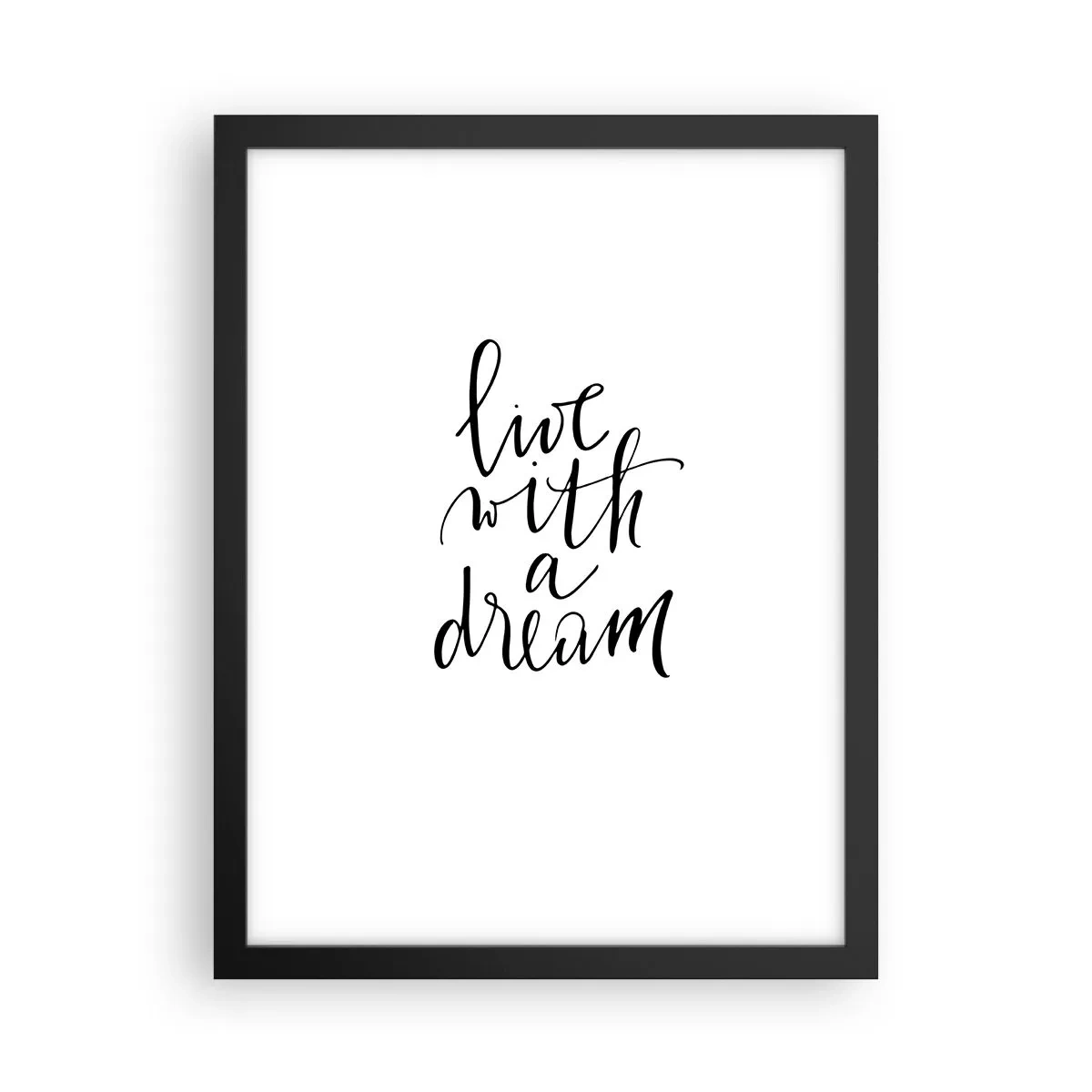 Affiche dans un cadre noir - Poster - Bien sur - 30x40 cm