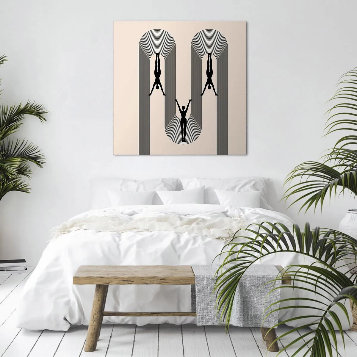 Impression sur toile - Image sur toile - Les jambes en l’air - 40x40 cm