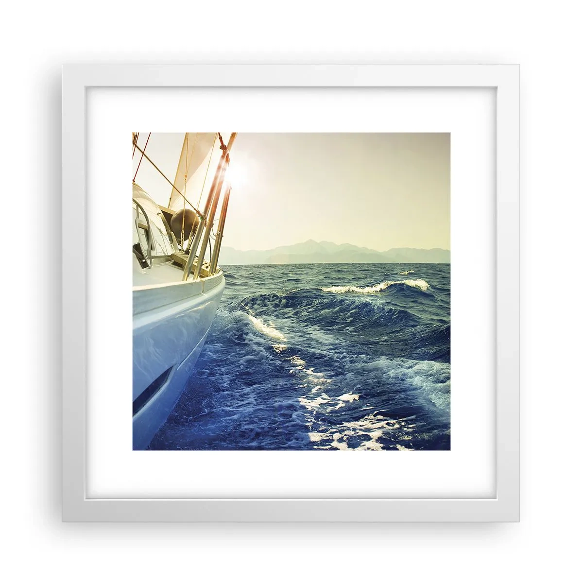 Affiche dans un cadre blanc - Poster - Suite à l'aventure - 30x30 cm