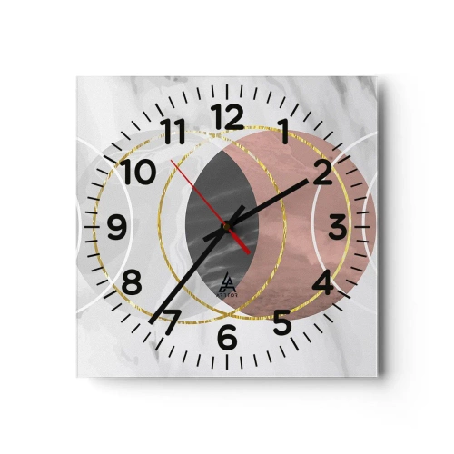 Horloge murale - Pendule murale - Musique des sphères - 30x30 cm