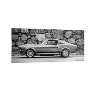 Impression sur verre - Image sur verre - Légende des années 60 - 100x40 cm