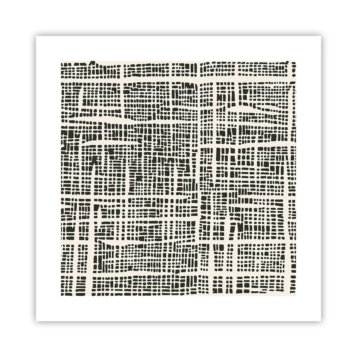 Affiche - Poster - Composition tissée - 40x40 cm