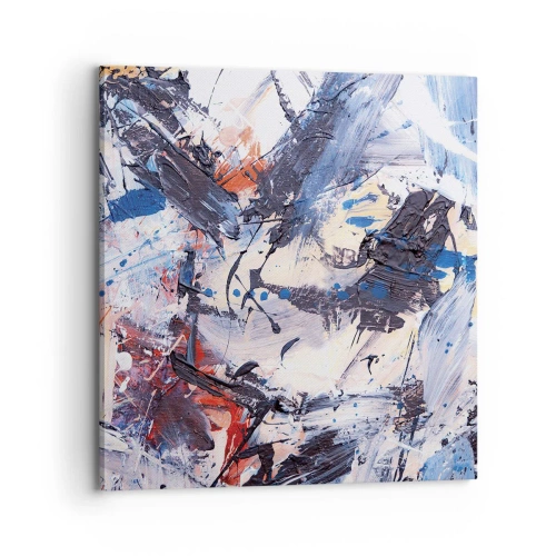 Impression sur toile - Image sur toile - La danse folle de l'abstrait - 70x70 cm