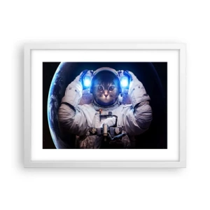 Affiche dans un cadre blanc - Poster - Houston, vous avez un problème - 40x30 cm