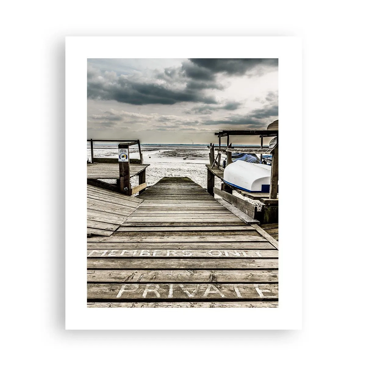Affiche - Poster - Plage de minuit - 40x50 cm