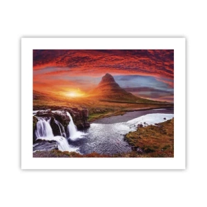 Affiche - Poster - Vue de la terre du milieu - 50x40 cm