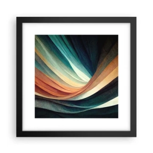 Affiche dans un cadre noir - Poster - Tissé à partir de couleurs - 30x30 cm