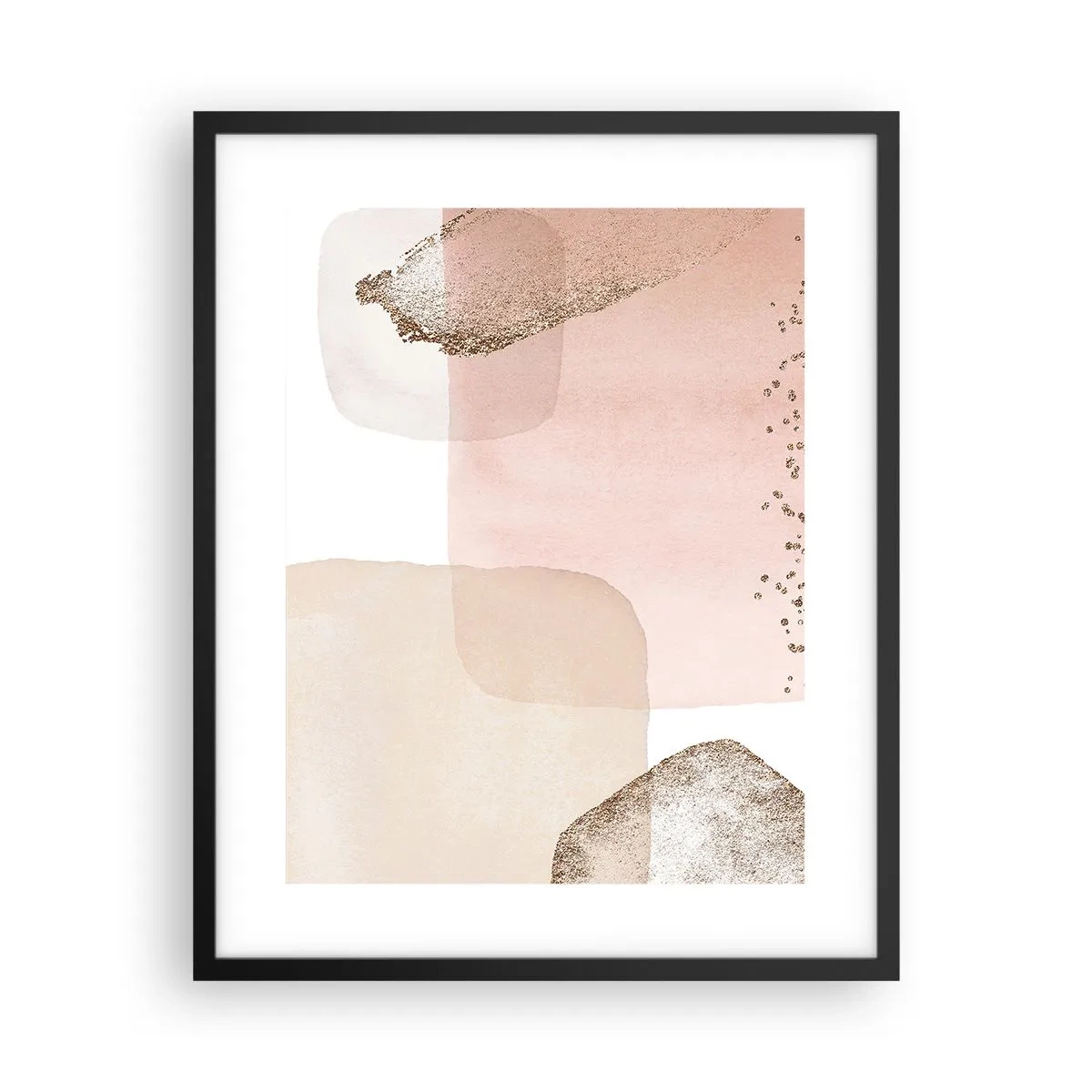 Affiche dans un cadre noir - Poster - Regard à travers la couleur - 40x50 cm