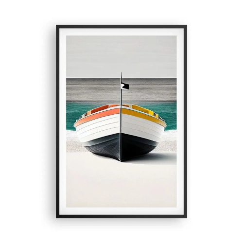 Affiche dans un cadre noir - Poster - A sa place - 61x91 cm