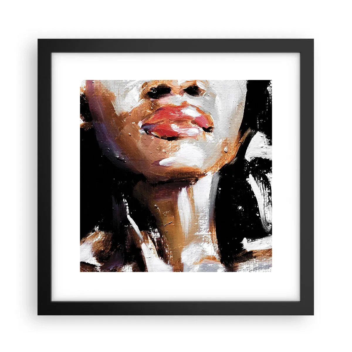 Affiche dans un cadre noir - Poster - Fierté sans préjugés - 30x30 cm