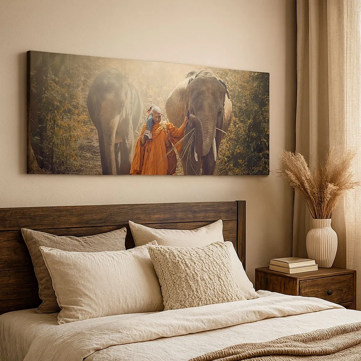 Impression sur toile - Image sur toile - Compréhension totale - 100x40 cm