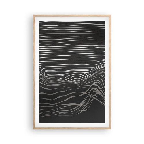 Affiche dans un chêne clair - Poster - Rythme et accent - 61x91 cm