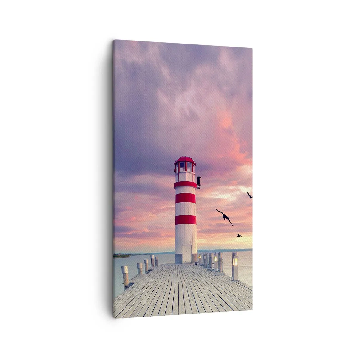 Impression sur toile - Image sur toile - C'est l'heure d'aller au port - 45x80 cm