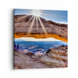 Impression sur toile - Image sur toile - Par la porte rocheuse - 40x40 cm