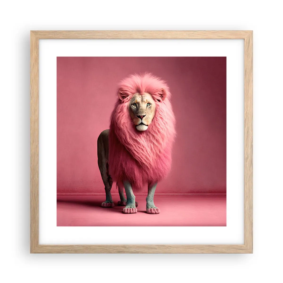 Affiche dans un chêne clair - Poster - Et tu n'as plus peur - 40x40 cm