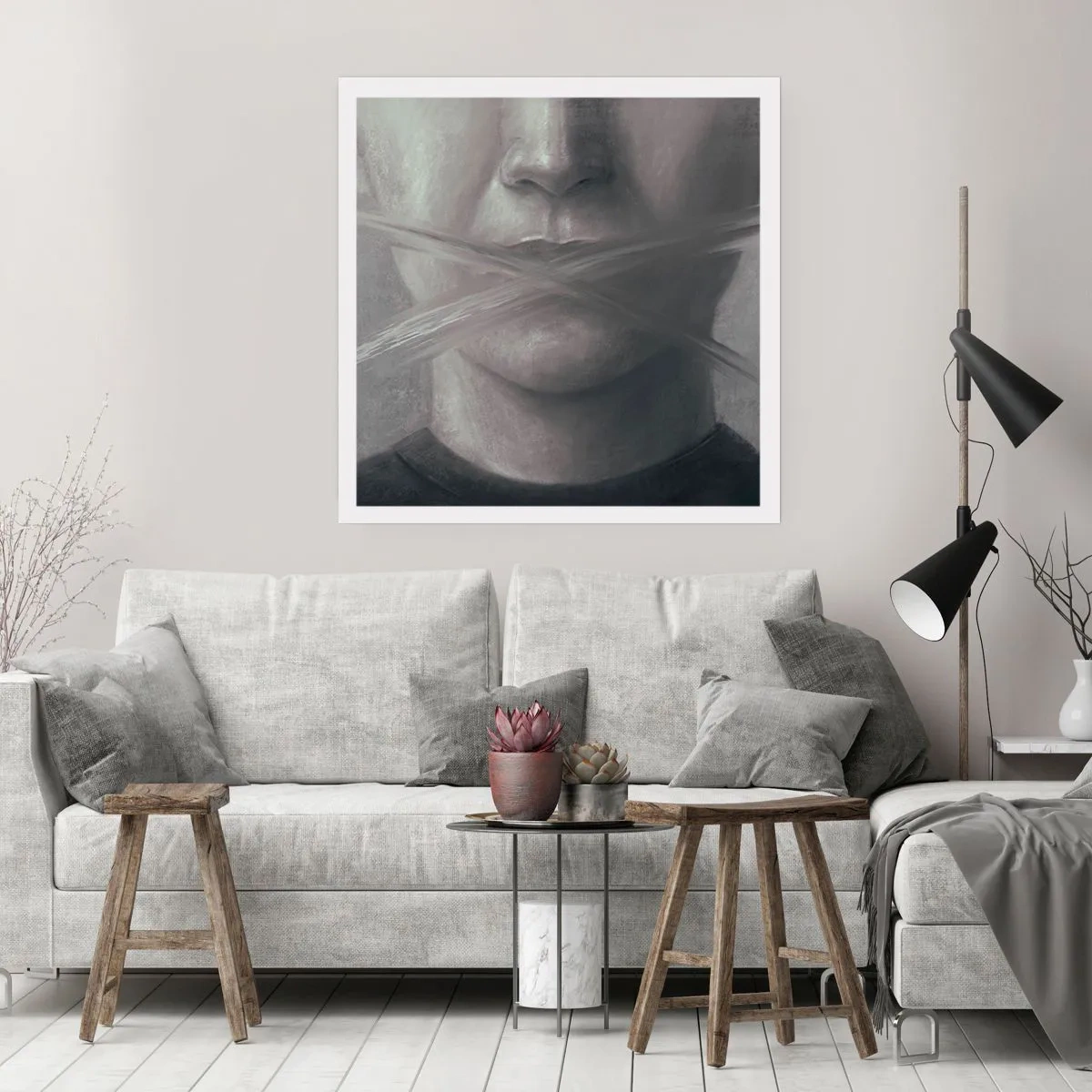 Affiche - Poster - Sans mot - 50x50 cm