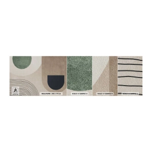 Échantillon de Papier Peint Autocollant Deluxe Sticker - La douceur de l'ovale - Minimalisme, Morceau, Abstraction - 100x30 cm