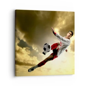 Impression sur toile - Image sur toile - Le paradis du football - 30x30 cm