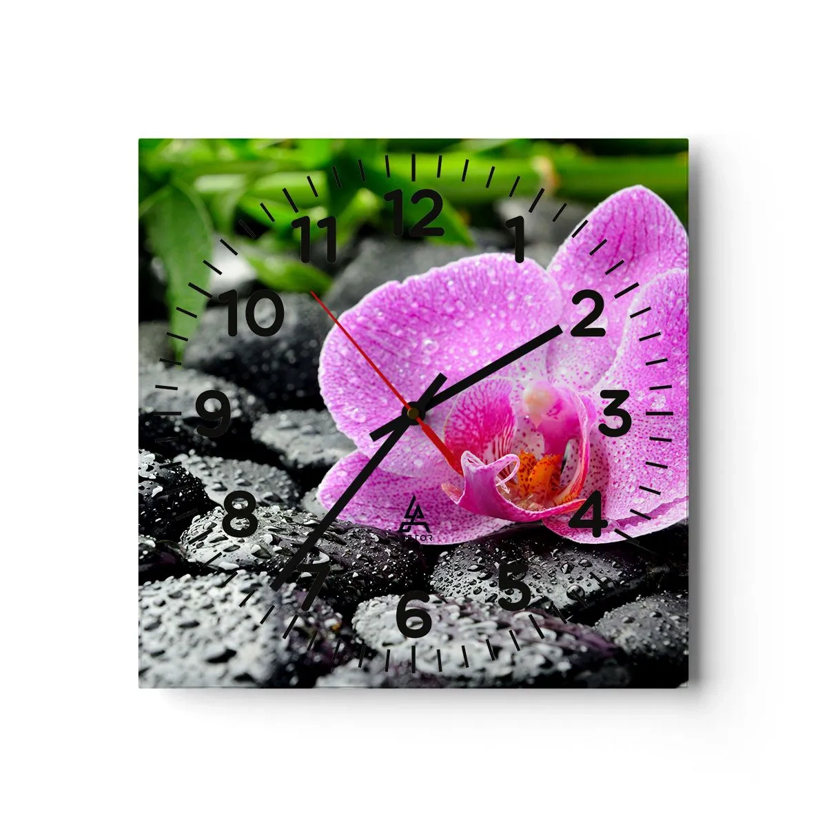 Horloge murale - Pendule murale - Comme un coeur ouvert - 30x30 cm