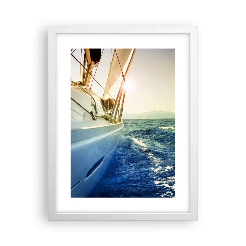 Affiche dans un cadre blanc - Poster - Suite à l'aventure - 30x40 cm